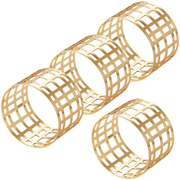 Servina Servettringar 4 pack förmässingad Dia 4,5x3 cm Dorre - bild 1