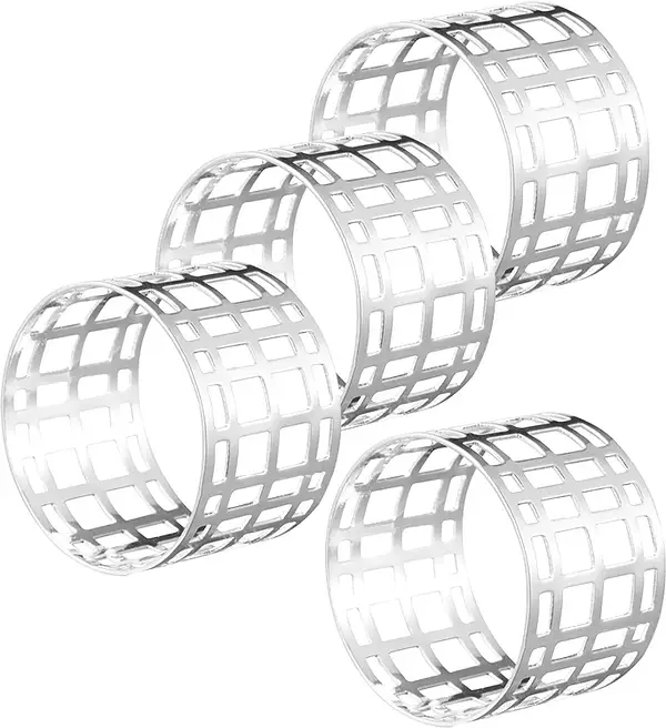 Servina Servettringar 4 pack försilvrigad Dia 4,5x3 cm Dorre - bild 1