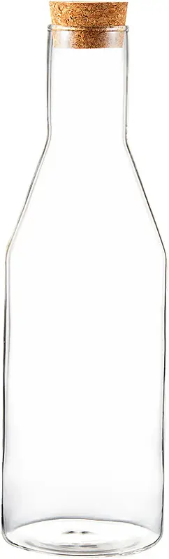 Sunnanö Glaskaraff kork 1 liter H28,7x9,1 Dorre - bild 1