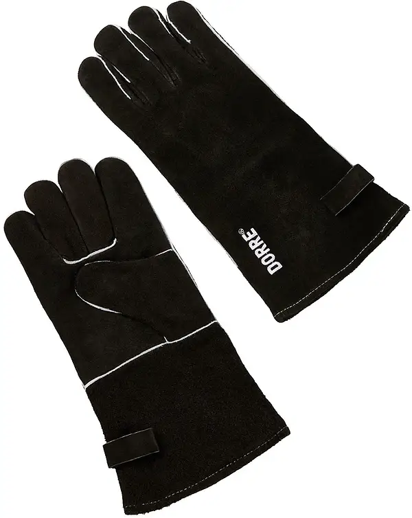 BBQ Grillhandskar 1 par 35x17 cm läder Dorre - bild 1