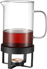 Gerry Glöggkanna glas svart smidesställning 1,2 L Dorre