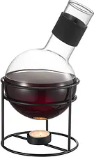 Glora Glöggkolv glas svart smidesställning 1,3 L Dorre