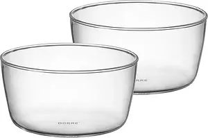 Seria Serveringsskålar glas 10x5 cm 2-p Dorre