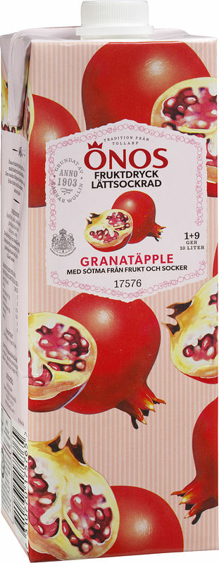 Fruktdryck Granatäpple 1+9 Lättsockrad Önos - bild 1
