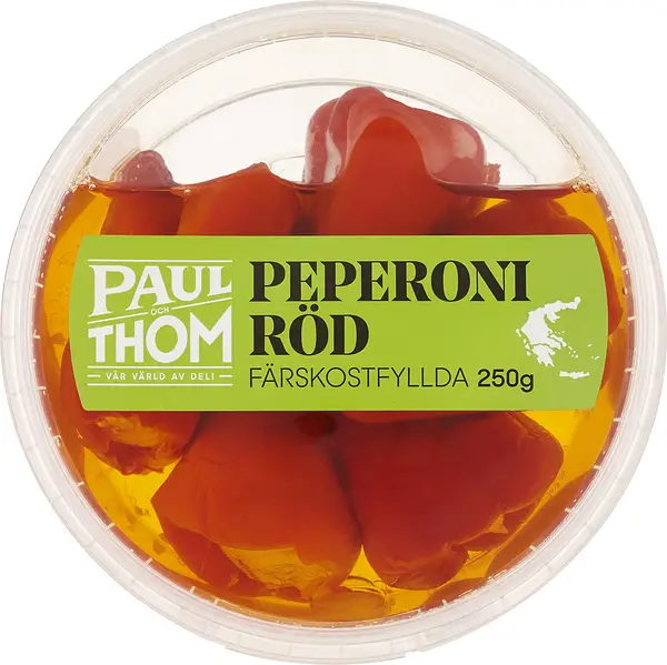 Röd Peperoni Färskostfyllda Paul och Thom - bild 1