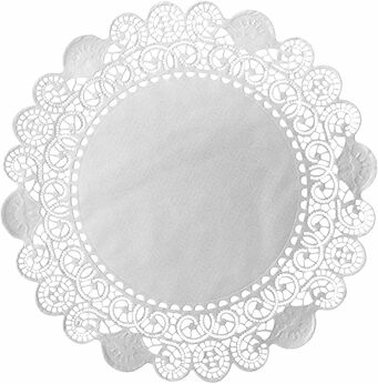 Spetspapper rund 32 cm Duni - bild 1