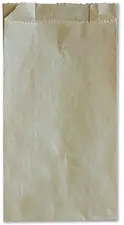 Papperspåse plan natur sidoinvik 185x65x335 mm