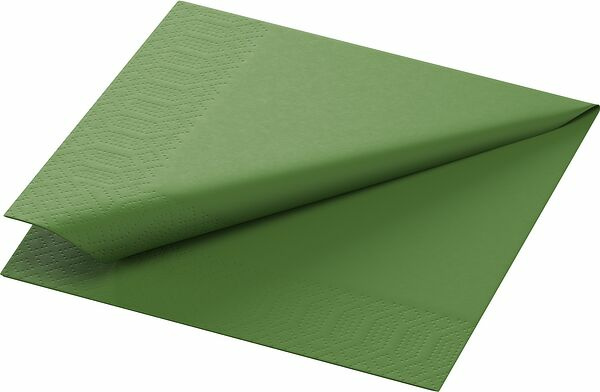 Servett 3 L Leaf Green 24x24 cm Duni - bild 1