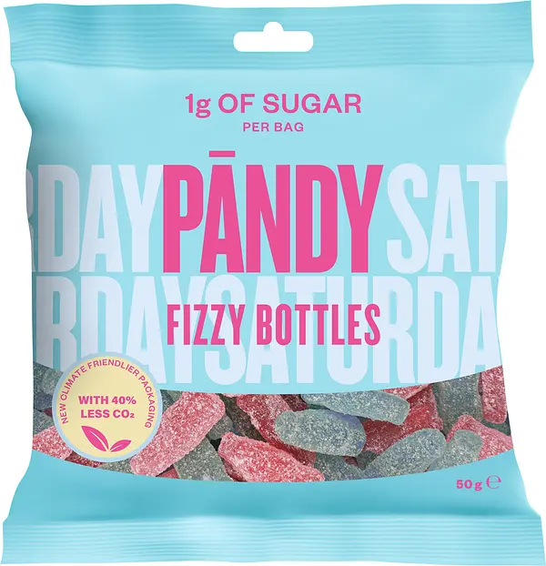Pändy Fizzy Bottles 50 g påse - bild 1