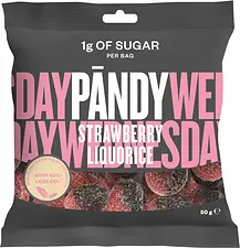 PÄNDY Strawberry Liquorice 50 g påse