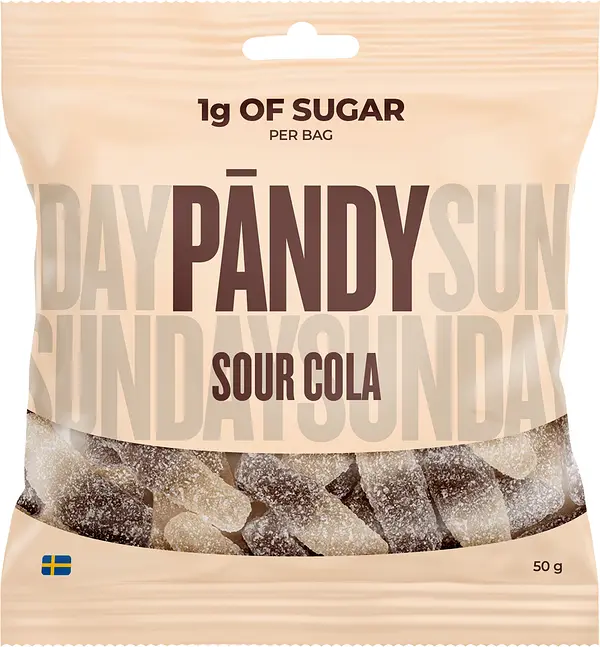Pändy Sour Cola 50 g påse - bild 1