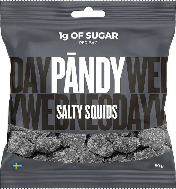 Pändy Salty Squids 50 g påse - bild 1