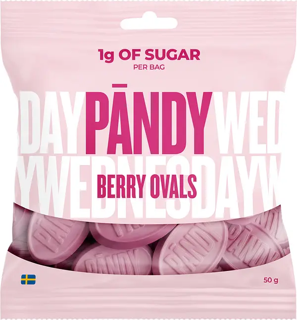Pändy Berry Ovals 50 g påse - bild 1