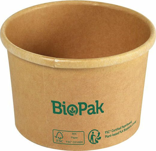 Ronda Bowl Short 240 ml brun papper Duni - bild 1
