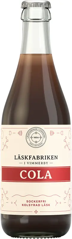 Cola Sockerfri läsk glas Läskfabriken Åbro - bild 1