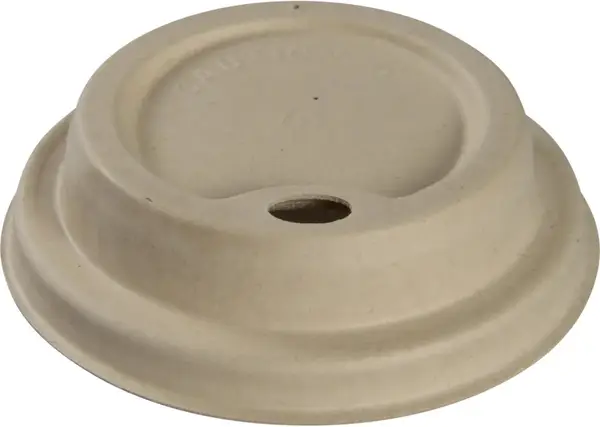 Lock 8 cm brun papper till bägare 24 cl Abena - bild 1
