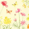 Servett 3 L Poppy Fields 33x33 cm Duni