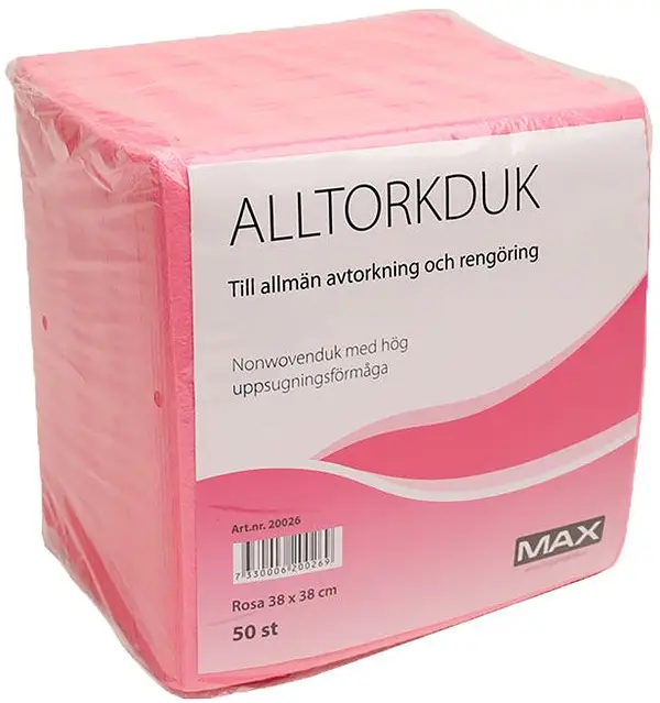Alltorkduk Max 380x380 mm Rosa - bild 1