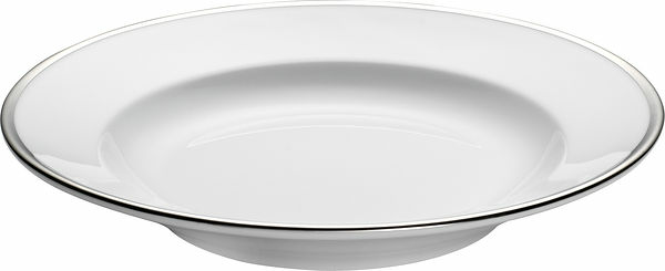 Bistro tallrik djup vit/silver 23 cm Pillivuyt - bild 1