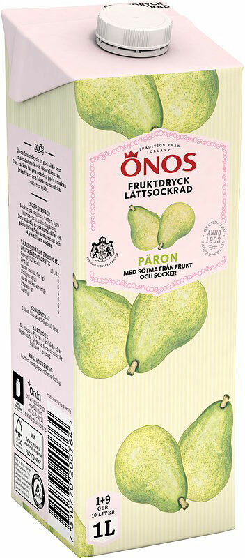 Fruktdryck Päron Lättsockrad 1+9 Önos - bild 1