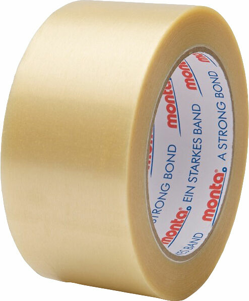 Packtejp Transparent 50 mm Linjepräglad PVC 201 Monta - bild 1