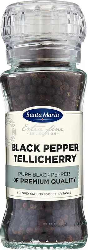 Tellicherry Black Pepper kryddkvarn Santa Maria - bild 1
