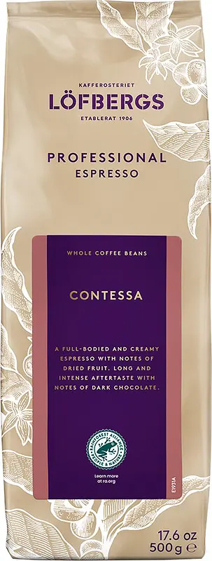 Hela Bönor Espresso Contessa Rainforest Alliance Löfbergs - bild 1