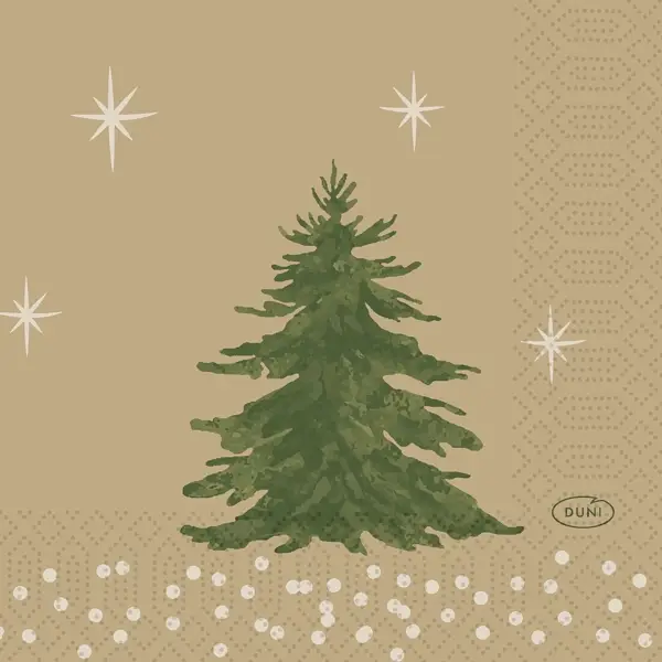 Servett 3 L Humble Trees 24x24 cm Duni - bild 1