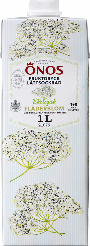 Fruktdryck Fläder Lättsockrad EKO 1+9 Önos - bild 1