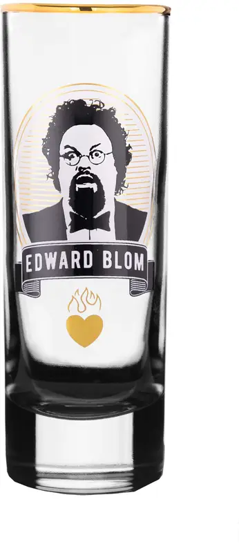 Shotglas No 8 Det här är exakt en Calzone utan Edward Blom - bild 1