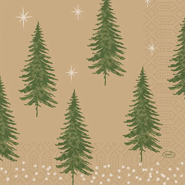 Servett 3 L Humble Trees 33x33 cm Duni - bild 1