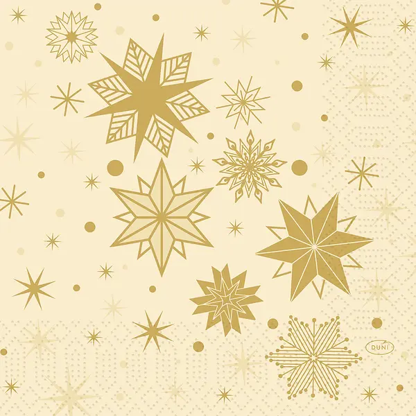 Servett 3 L Stargazing Cream 33x33 cm Duni - bild 1