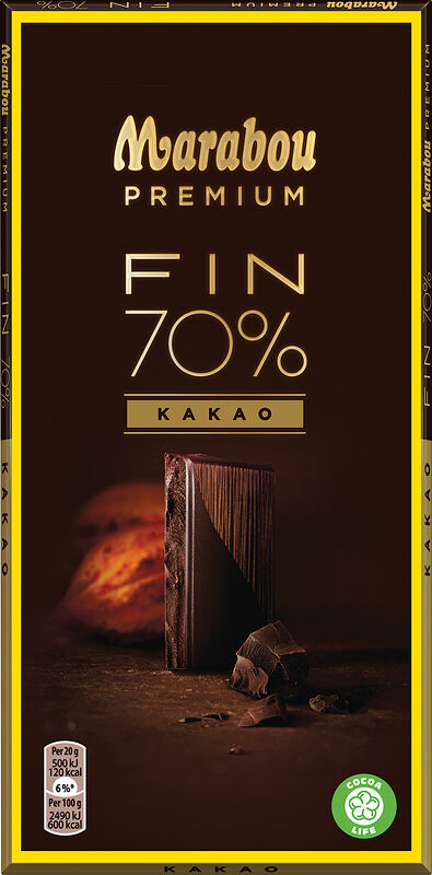 Premium Cocoa 70% Marabou - bild 1