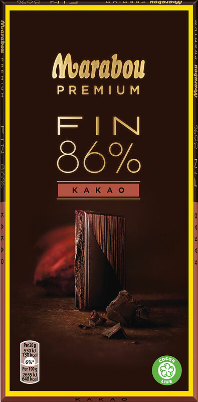 Premium Cocoa 86% Marabou - bild 1
