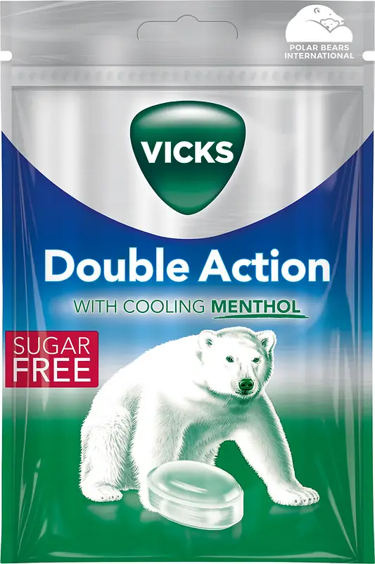 Vicks Double Action Sockerfri påse - bild 1