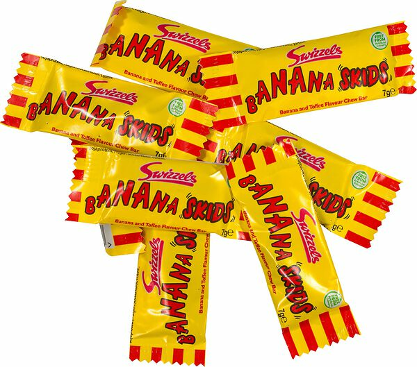 Banana Skids lösvikt påse 7 g Swizzels - bild 1