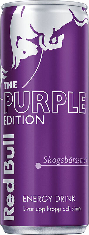 Red Bull Energy Drink Purple Edition Skogsbär burk - bild 1