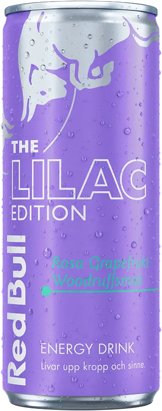 Red Bull Energy Drink Lilac Edition Rosa Grapefrukt burk - bild 1
