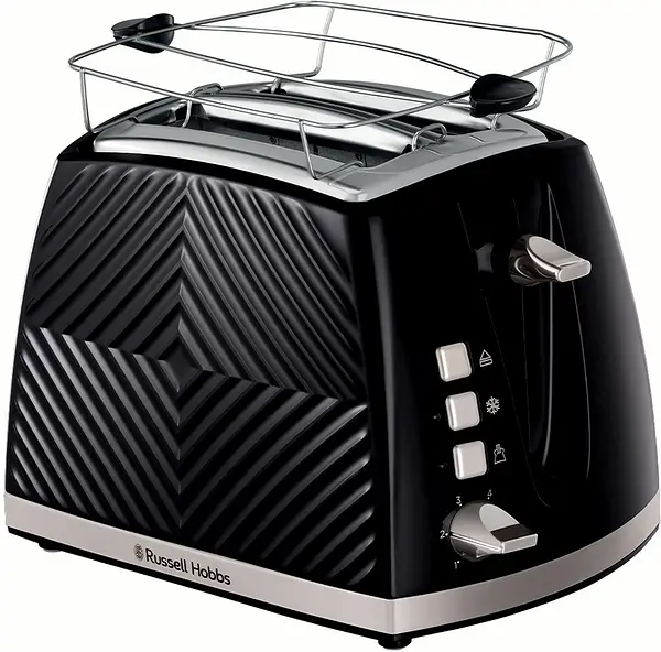 Brödrost Svart Groove 2 Skivor Toast 26390-56 Russell Hobbs - bild 1