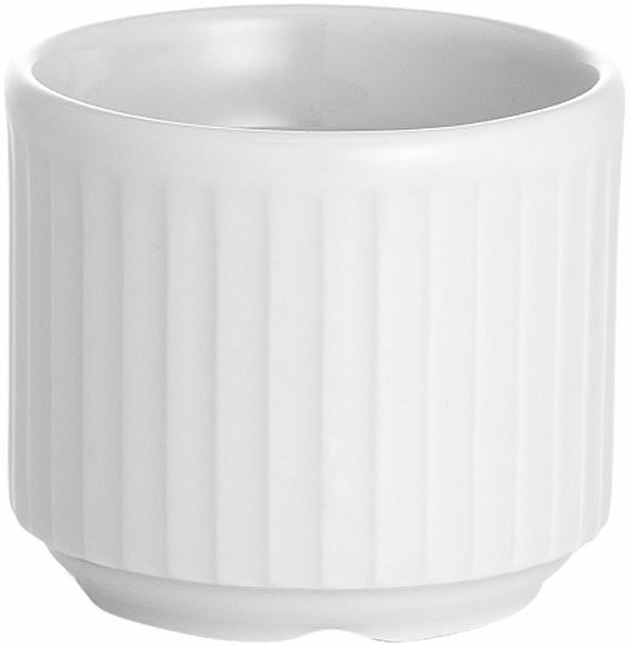Plissé Äggkopp vit 4,8 cm Pillivuyt - bild 1