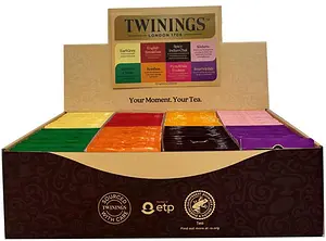 Te Twinings 8 sorter Displaykartong