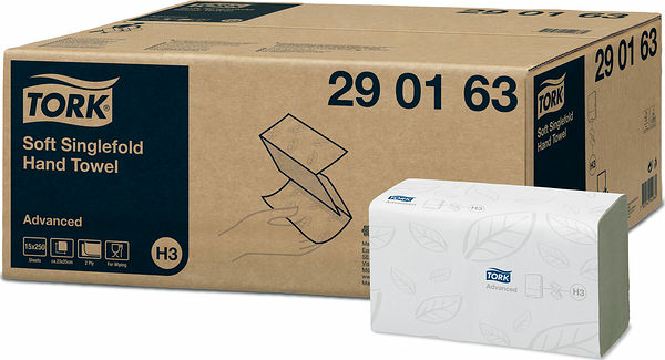 Tork Handduk Singlefold Mjuk H3 - bild 1