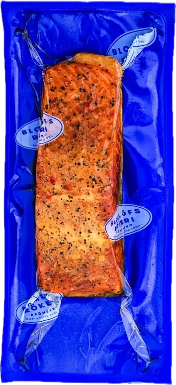 Varmrökt Laxfilé Citronpeppar Blomlöfs Rökeri - bild 1