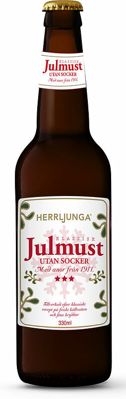 Julmust sockerfri glas 33 cl 1911 Herrljunga - bild 1