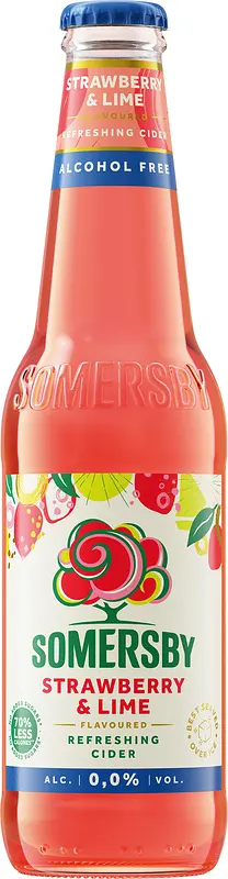 Somersby Strawberry & Lime Alkoholfri 0,0% - bild 1