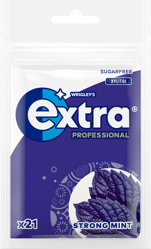 Tuggummi Extra Pro Strong Mint påse 29 g - bild 1