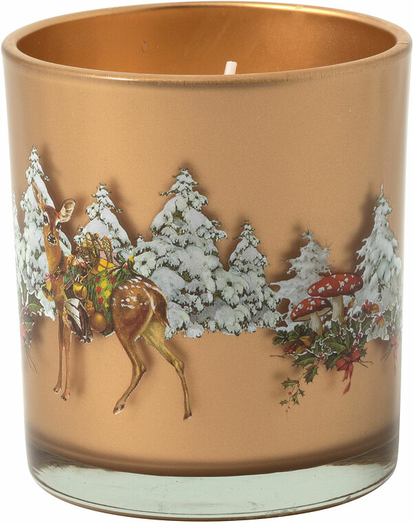 Ljuslykta Winter Special Votive Deer in forest Villeroy - bild 1