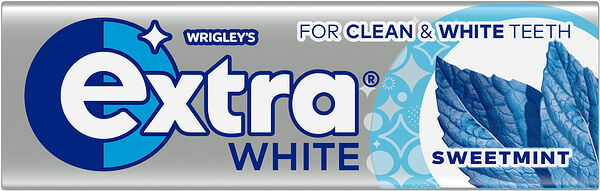 Tuggummi Extra White Sweet Mint paket 14 g - bild 1