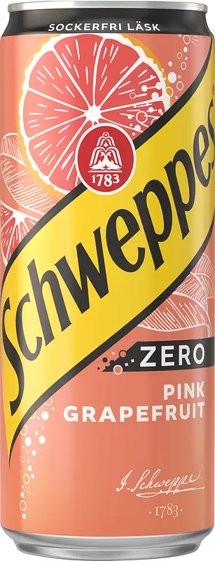 Schweppes Pink Grapefruit Zero 33 cl Sleek - bild 1