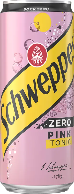 Schweppes Pink Tonic Zero 33 cl Sleek - bild 1
